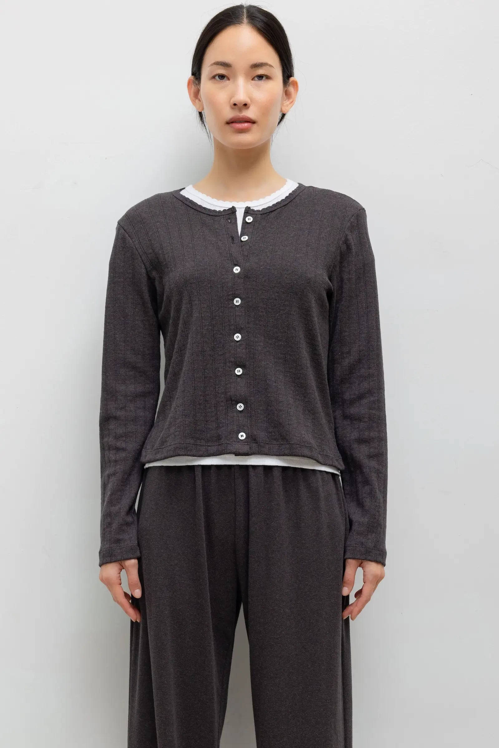Pointelle Classic Cardigan II