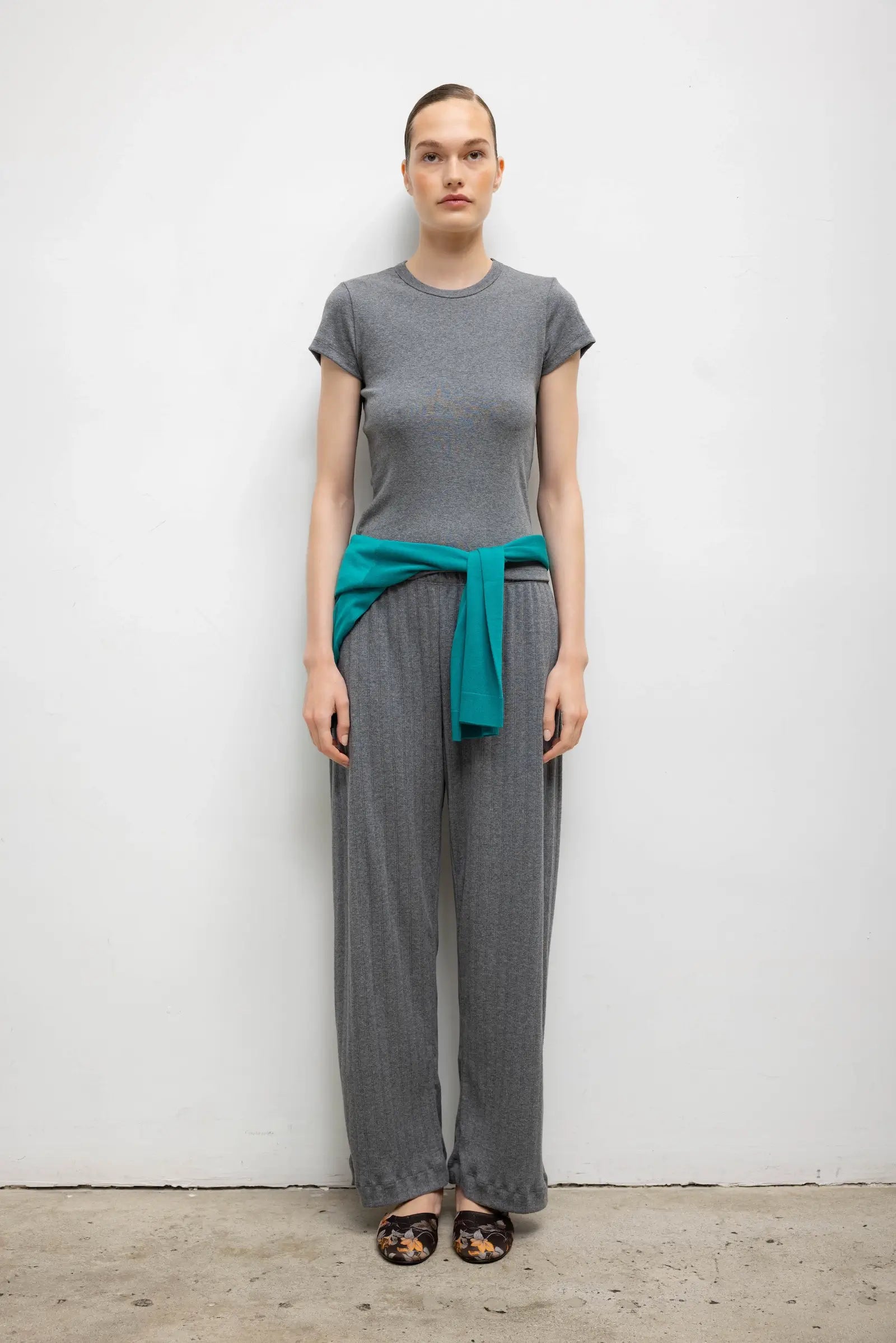 Pre-Order: Pointelle Wide Leg Pant