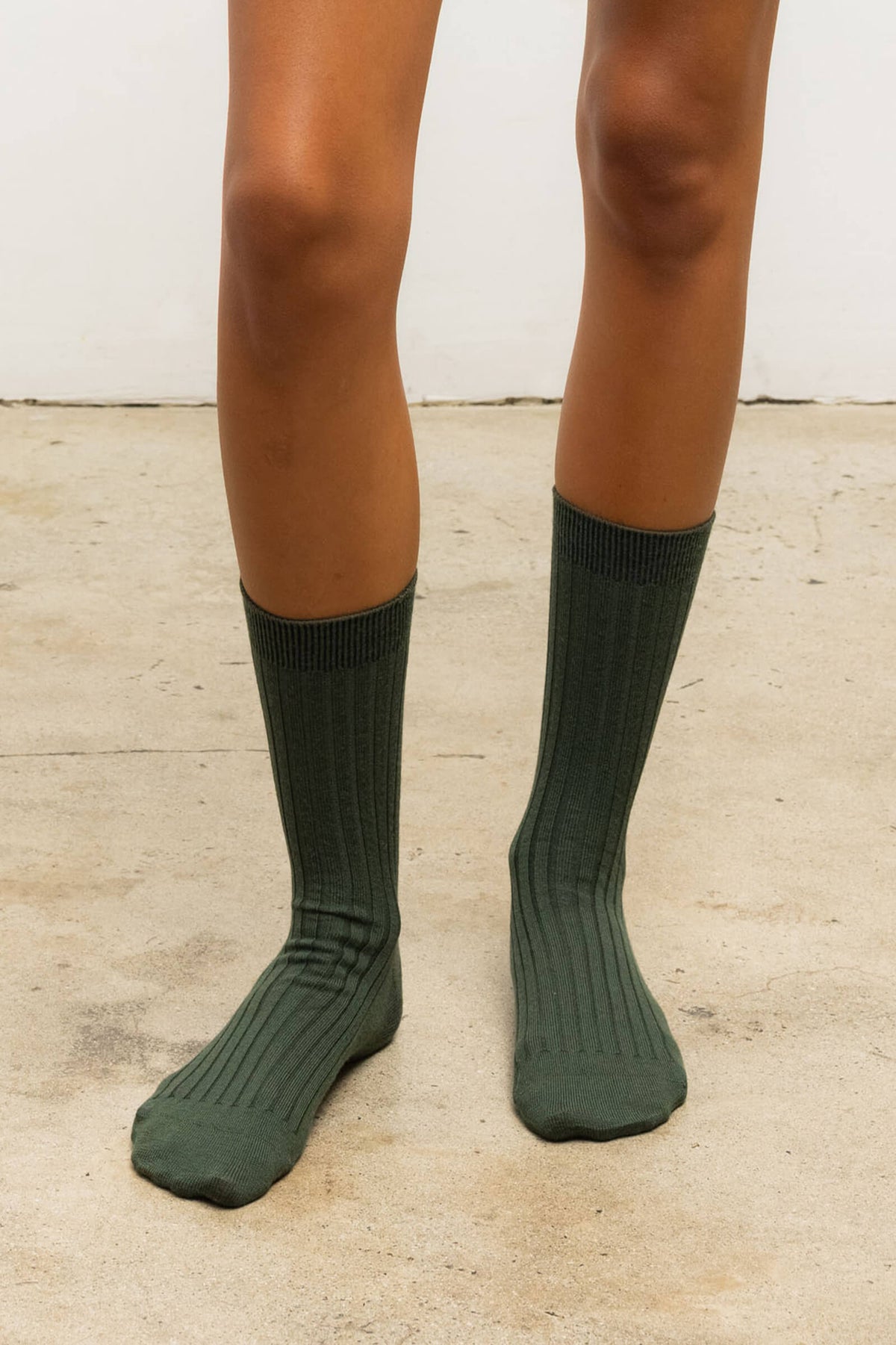 James Rib Socks - Forest - Image 4