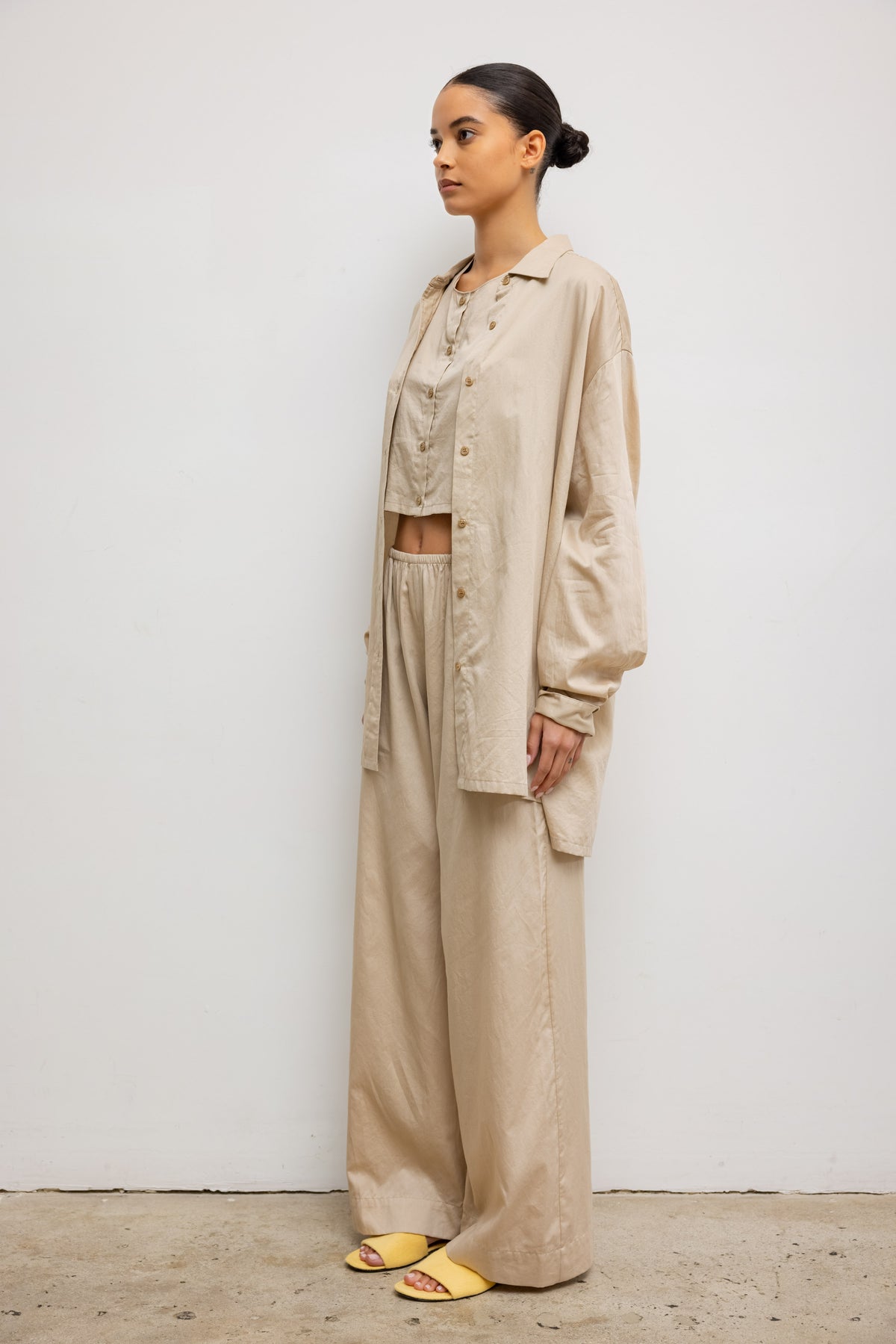 Yoko Pocket Pant - Ecru - Image 4