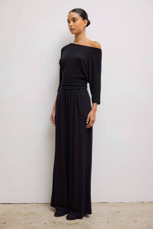 Lauren Pleated Pocket Pant - Black - Image 5