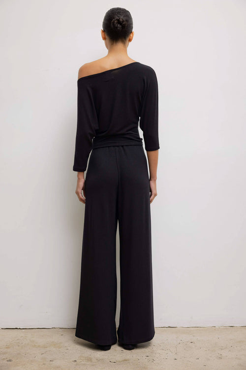 Lauren Pleated Pocket Pant - Black - Image 6