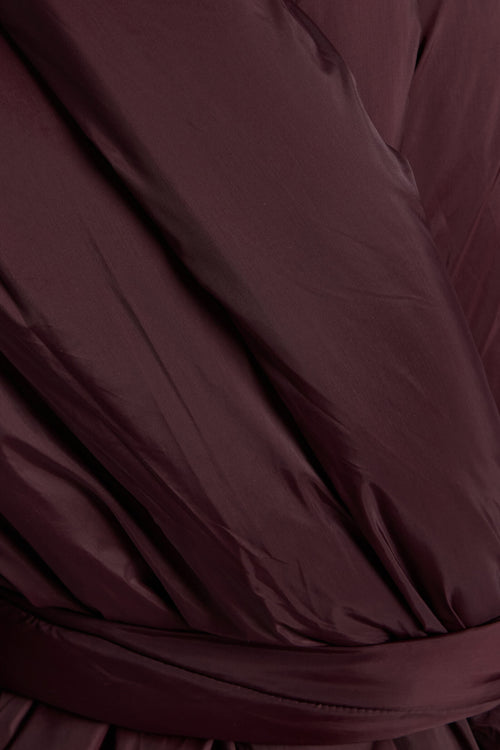 Bo Shawl Puffer Coat - Bordeaux - Image 8