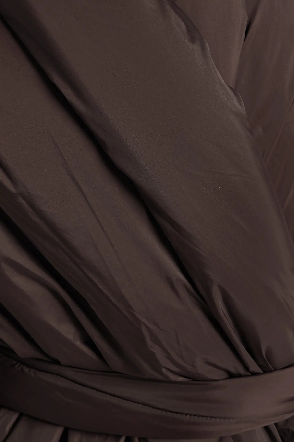 Pre-Order: Bo Puffer Shawl Coat - Chocolate - Image 7