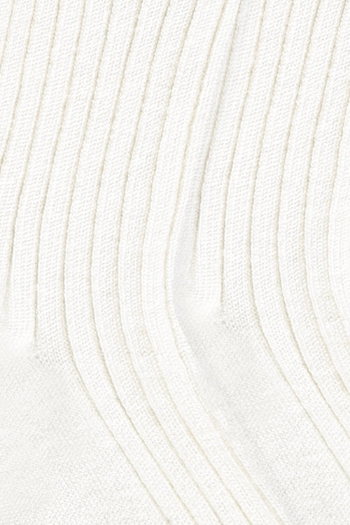 James Rib Socks - White - Image 5