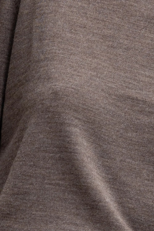 James Sleeveless Turtleneck - Chocolate Melange - Image 8