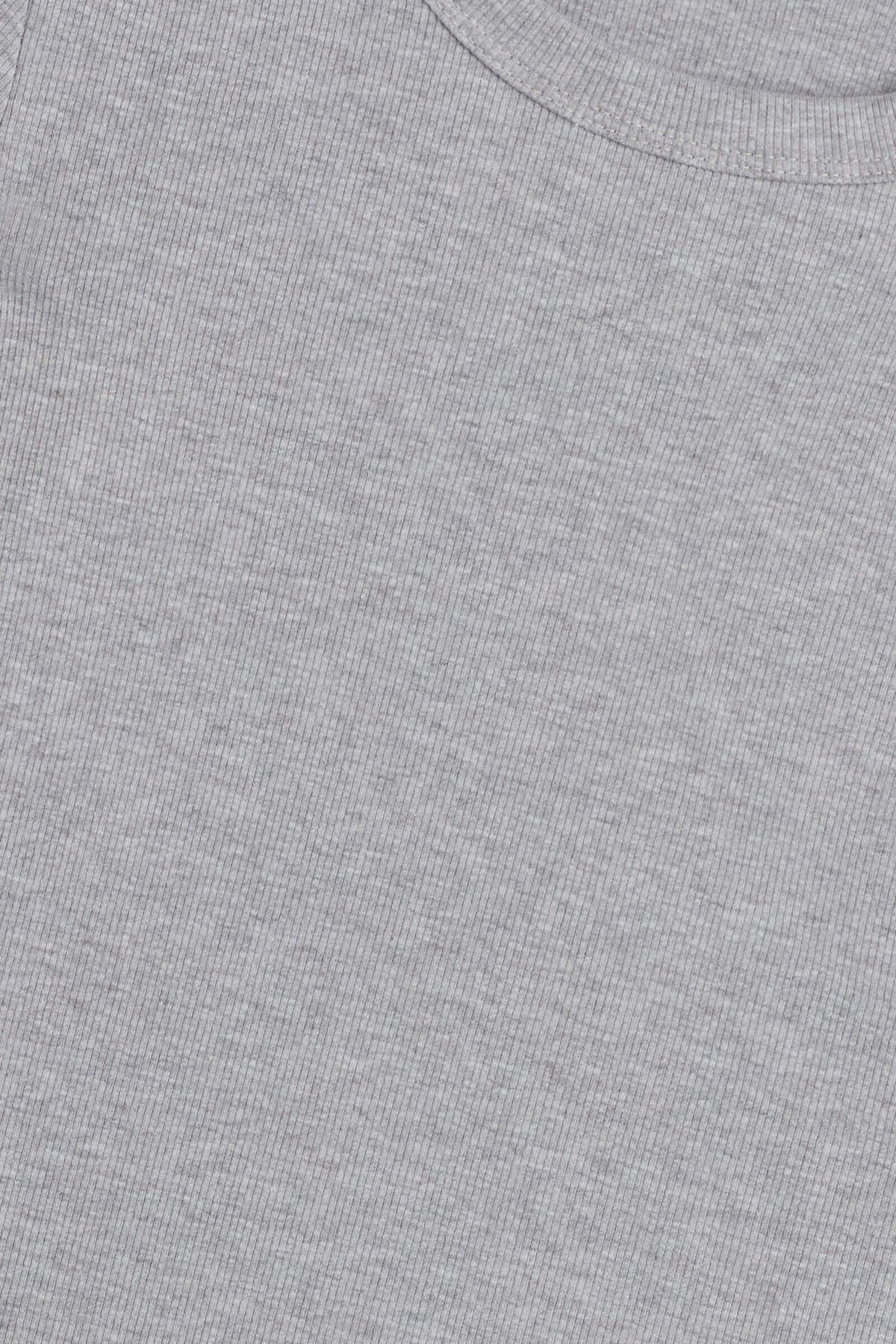 Kelly Slim Fit Tee - Heather Grey - Image 7