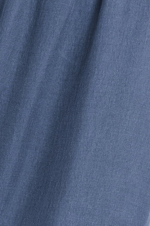 Kim Drawstring Pant - Denim - Image 6