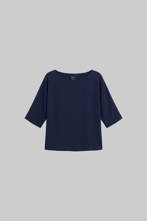 Ari Short Sleeve Dolman Top - Midnight - Image 2
