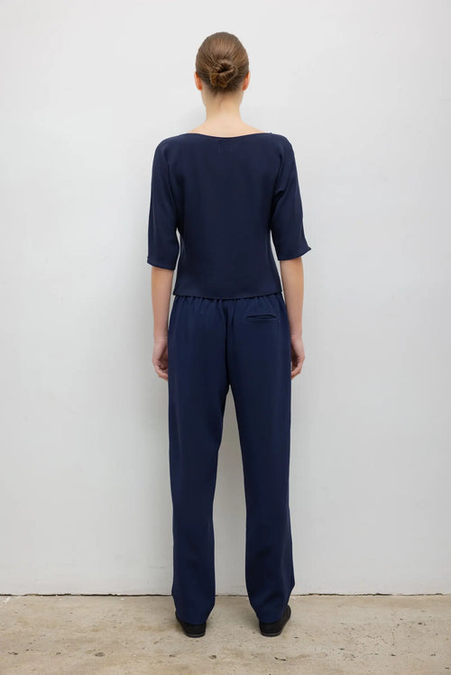 Ari Short Sleeve Dolman Top - Midnight - Image 7