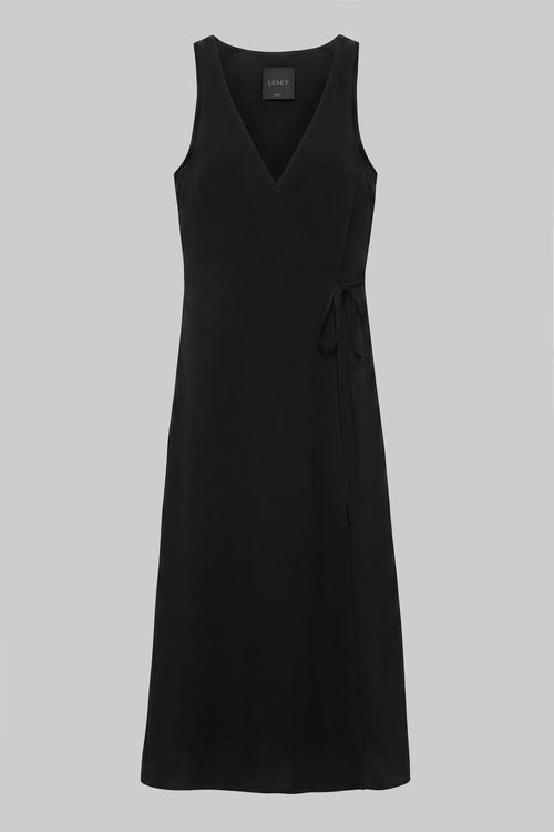 Ari Wrap Dress - Black - Image 2