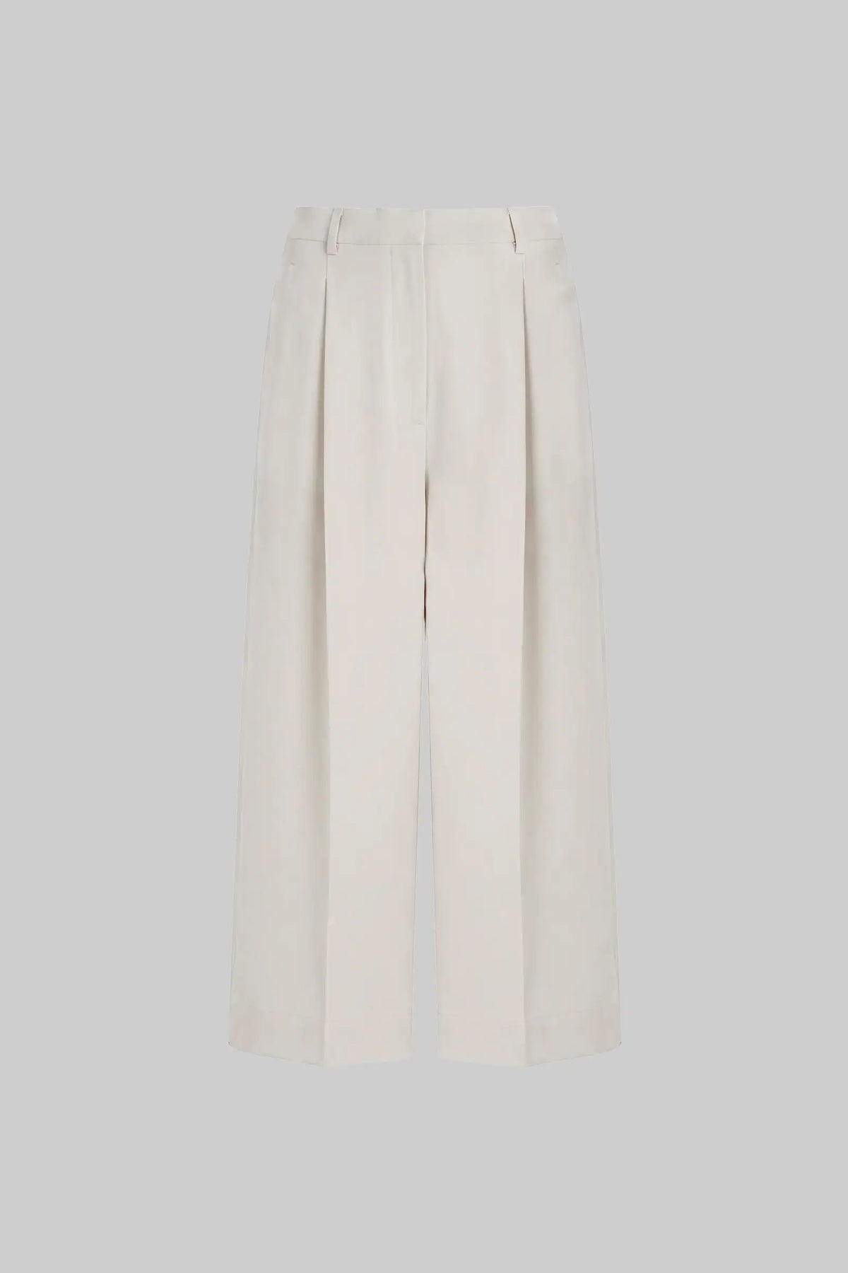 Arielle Crop Wide Leg Trouser - Moon - Image 2