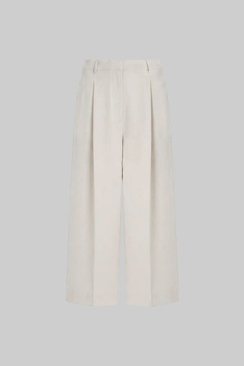 Arielle Crop Wide Leg Trouser - Moon - Image 2