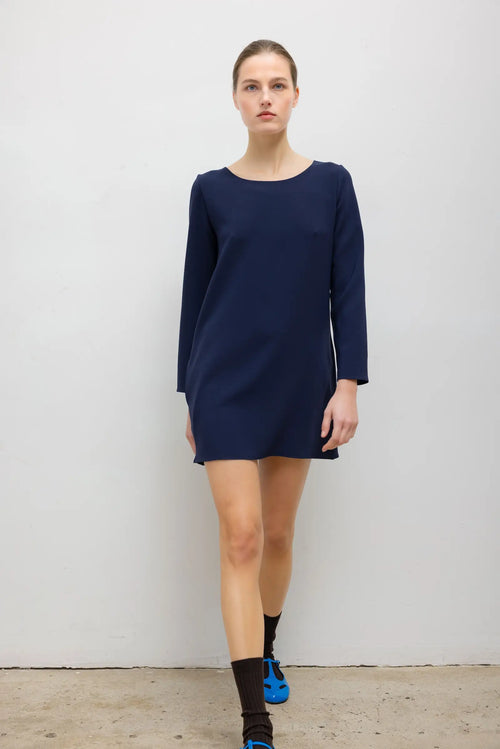 Arielle Long Sleeve Mini Dress - Midnight - Image 3