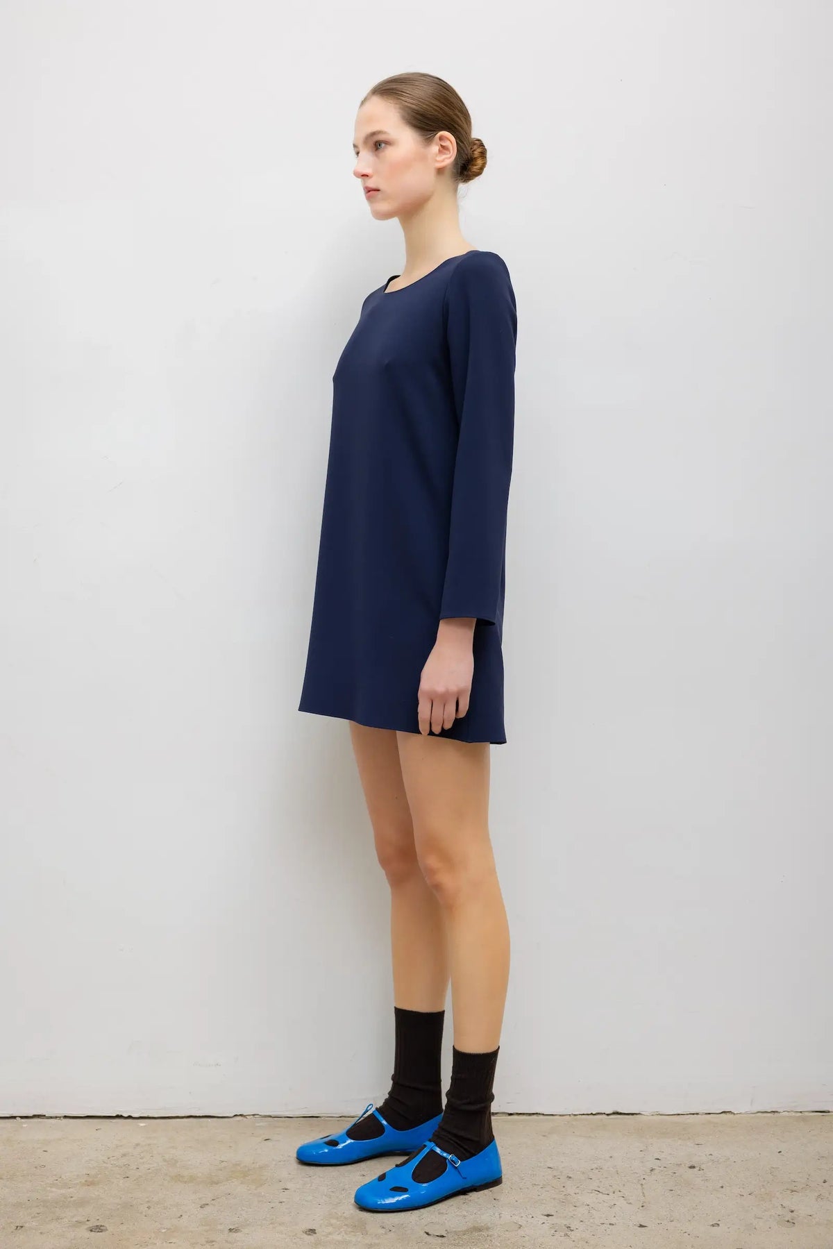 Arielle Long Sleeve Mini Dress - Midnight - Image 4