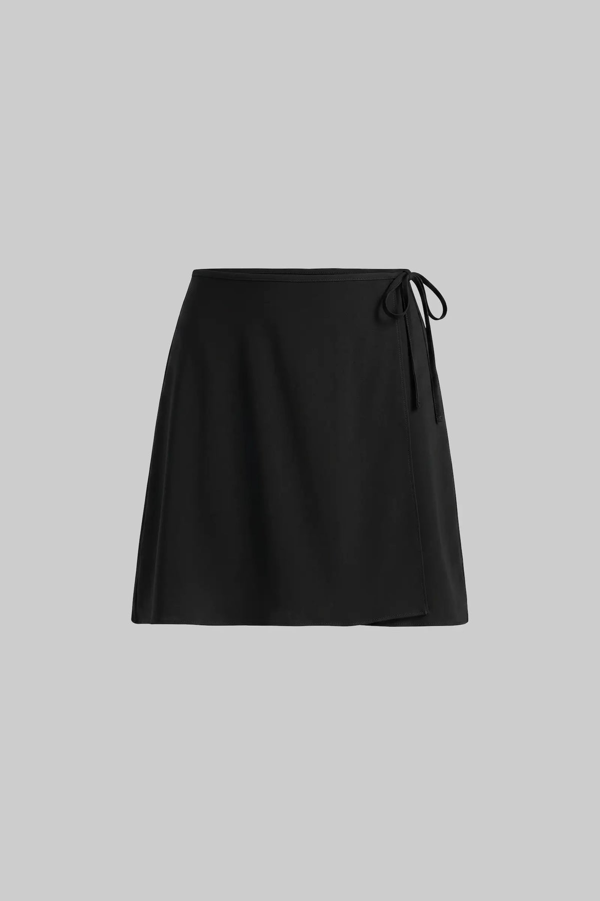 Pre-Order: Arielle Tie Mini Skirt - Black - Image 2