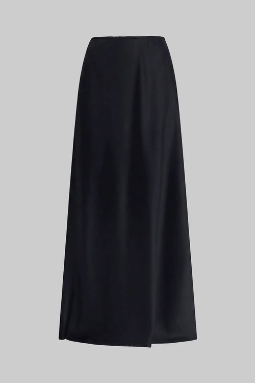 Barb Bias Ankle Skirt - Black - Image 2