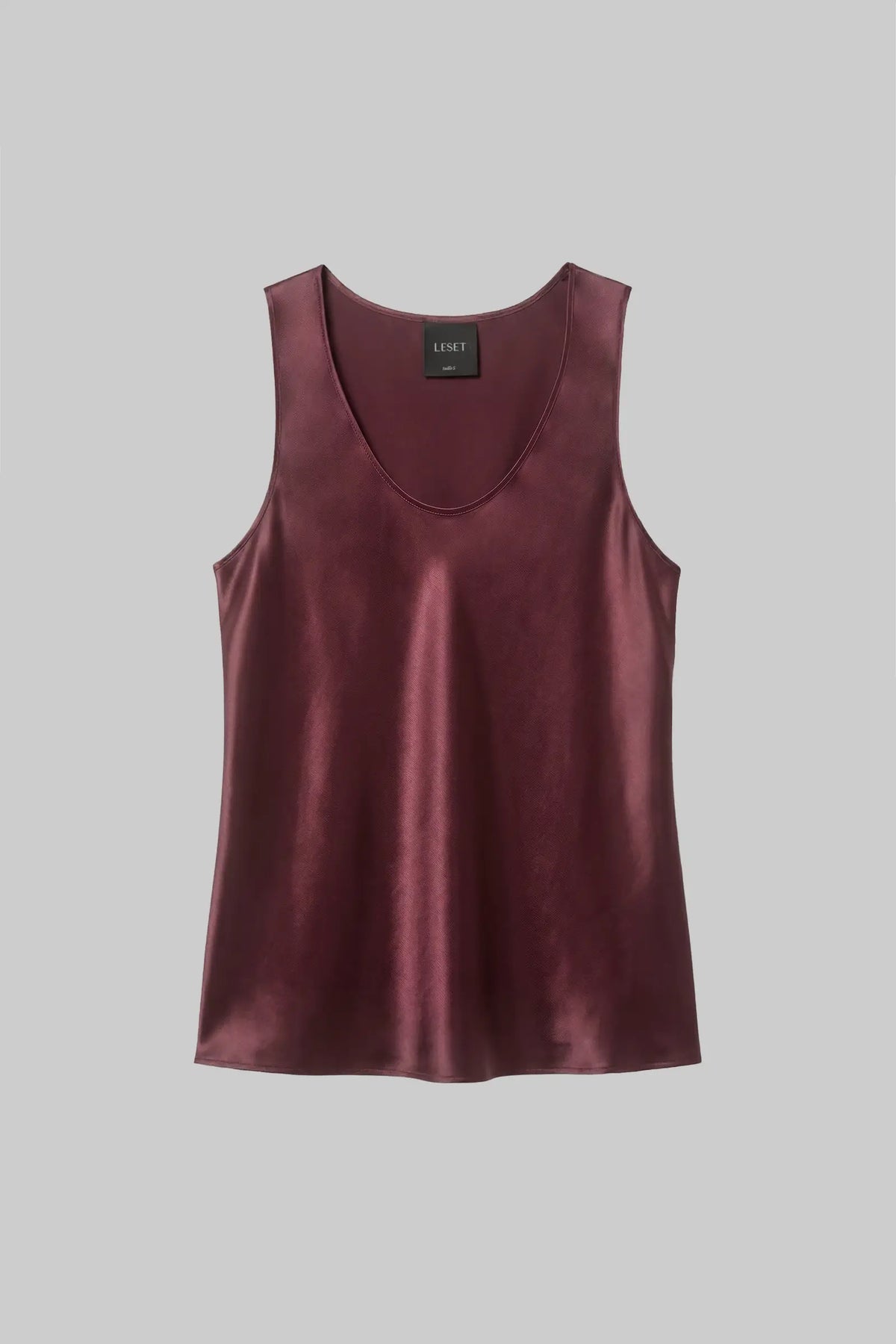Barb Bias Tank - Malbec - Image 2