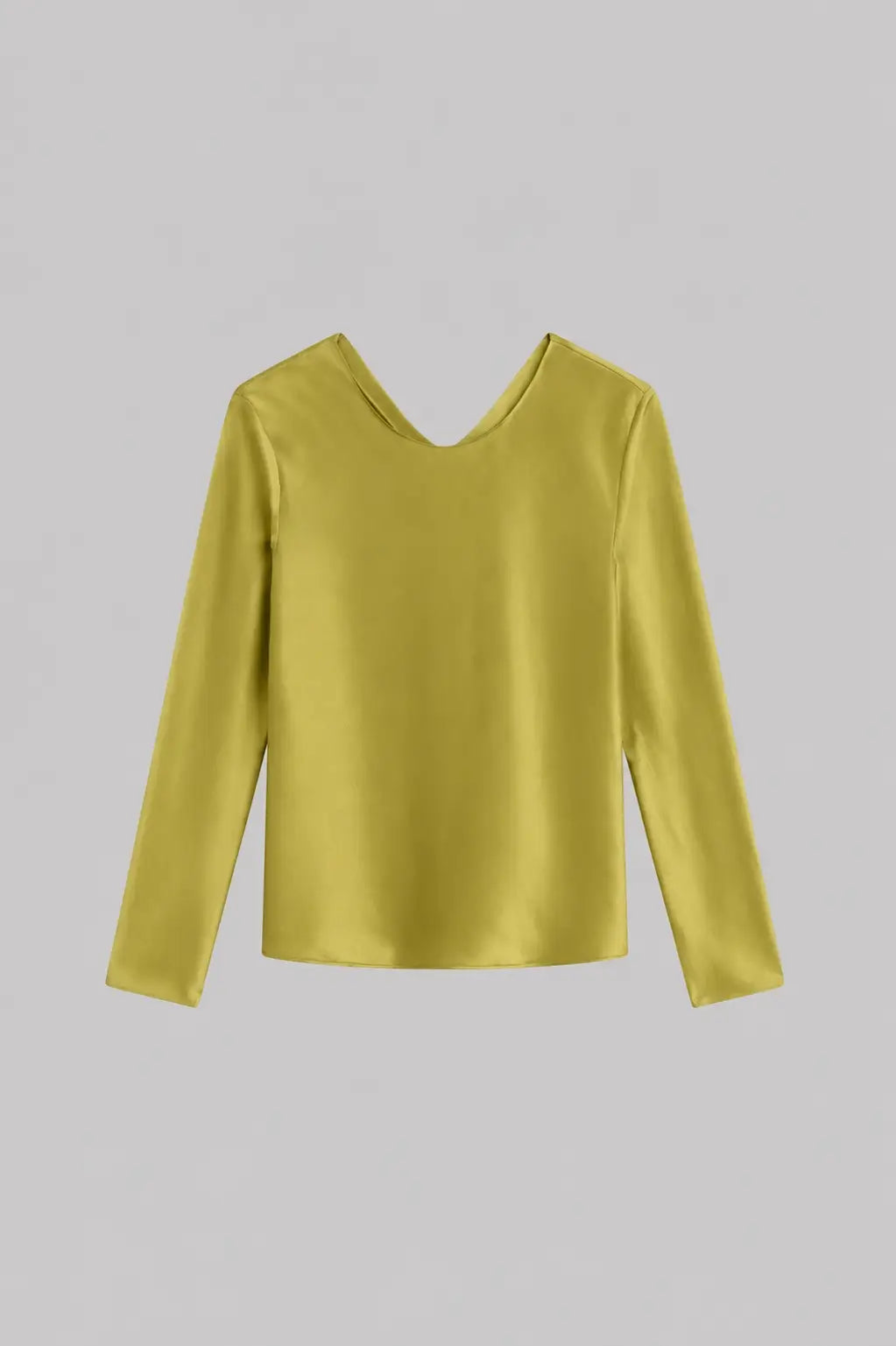 Barb Long Sleeve Crew - Chartreuse - Image 2
