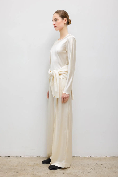 Barb Long Sleeve Crew - Creme - Image 6