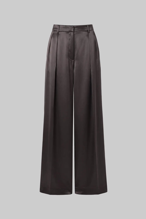 Pre-Order: Barb Pleated Trouser - Gunmetal - Image 2