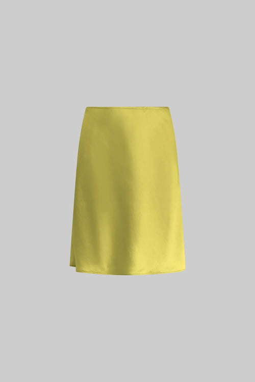 Barb Slip Skirt - Chartreuse - Image 2