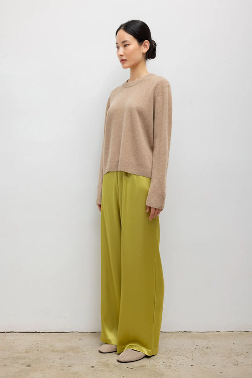 Barb Wide Leg Pant - Chartreuse - Image 4