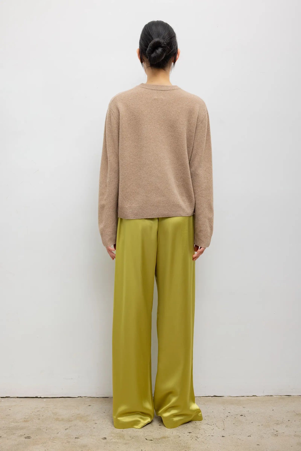 Barb Wide Leg Pant - Chartreuse - Image 6