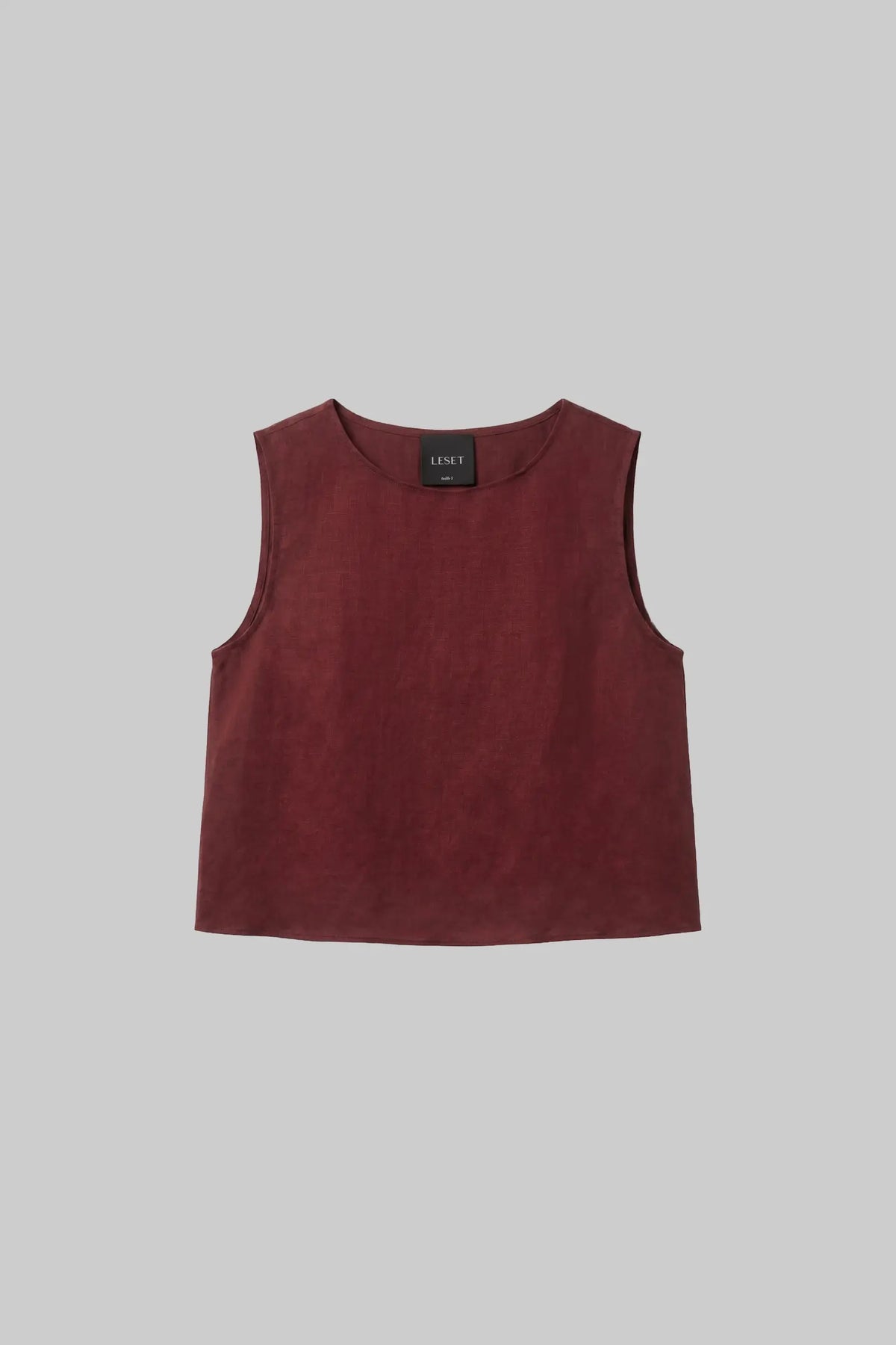 Daniel Crop Sleeveless Crew - Pinot - Image 2