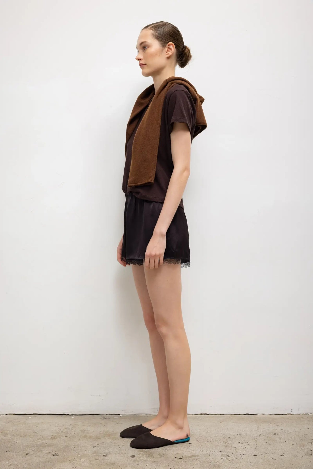 Barb Lace Short - Chocolate - Image 5