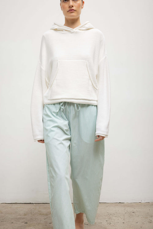 Yoshi Stripe Crop Drawstring Pant - Vert Stripe - Image 3