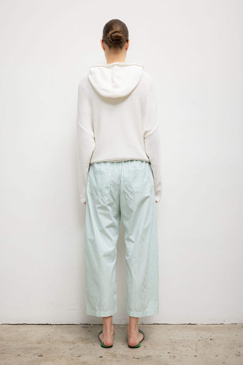 Yoshi Stripe Crop Drawstring Pant - Vert Stripe - Image 5