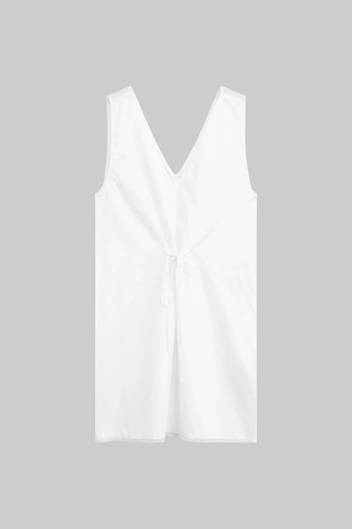 Yoko Lace V Neck Mini Dress - White - Image 2