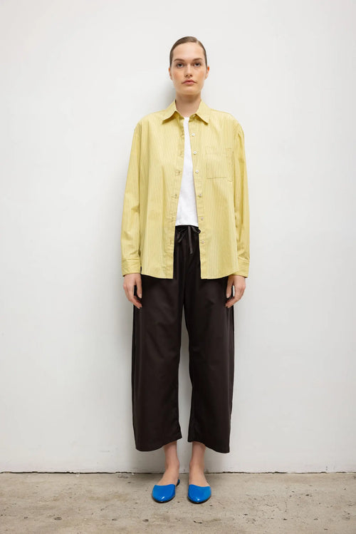 Yoshi Crop Drawstring Pant - Hickory - Image 1