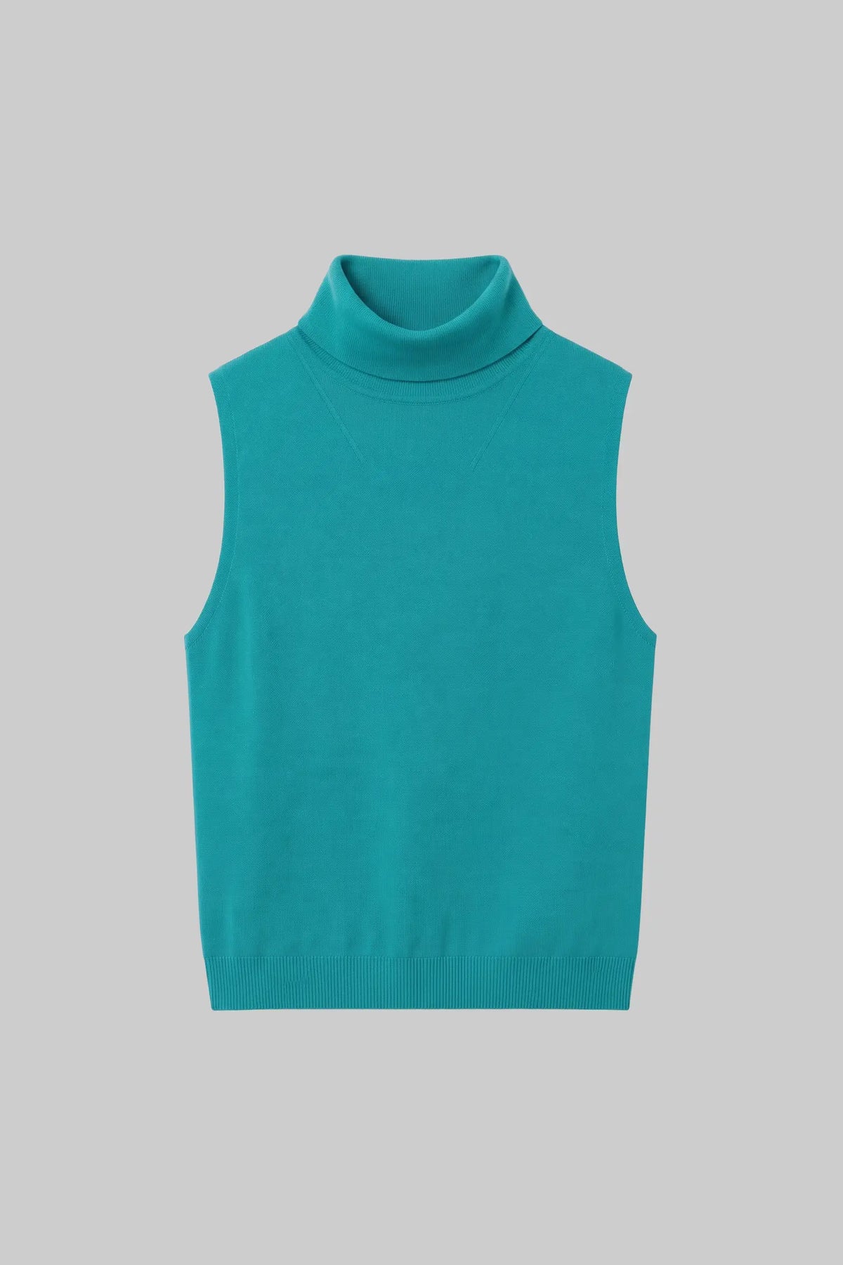 James Sleeveless Turtleneck - Aegean - Image 2