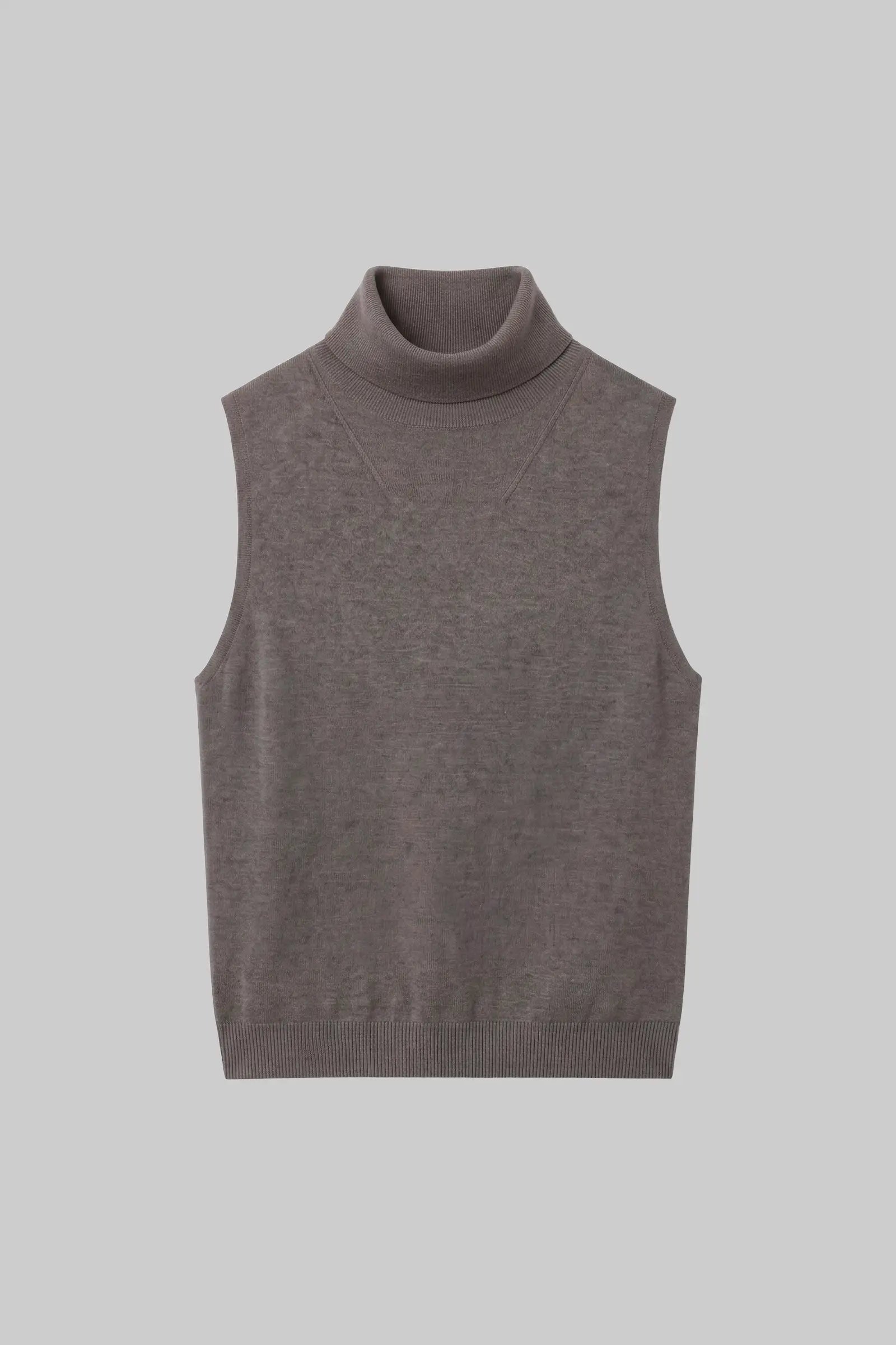 James Sleeveless Turtleneck-2