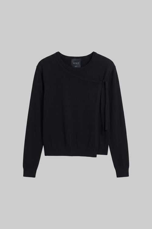 James Tie Crewneck - Black - Image 2