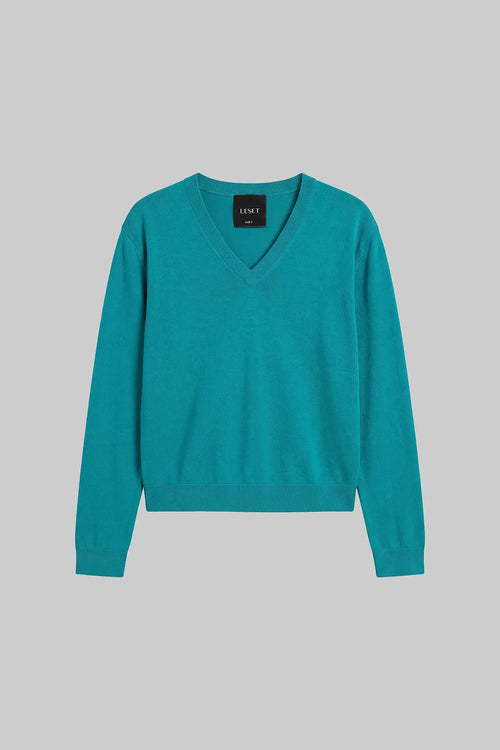 James Classic V Neck - Aegean - Image 2