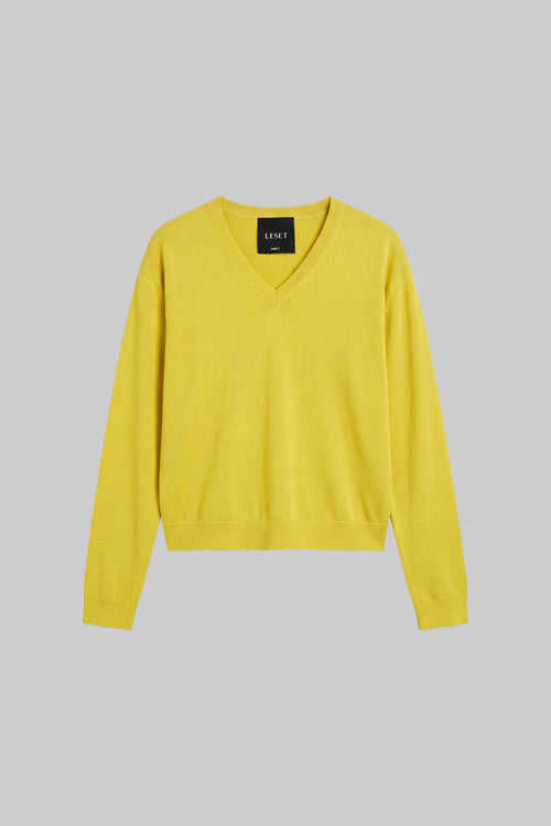 James Classic V Neck - Citron - Image 2