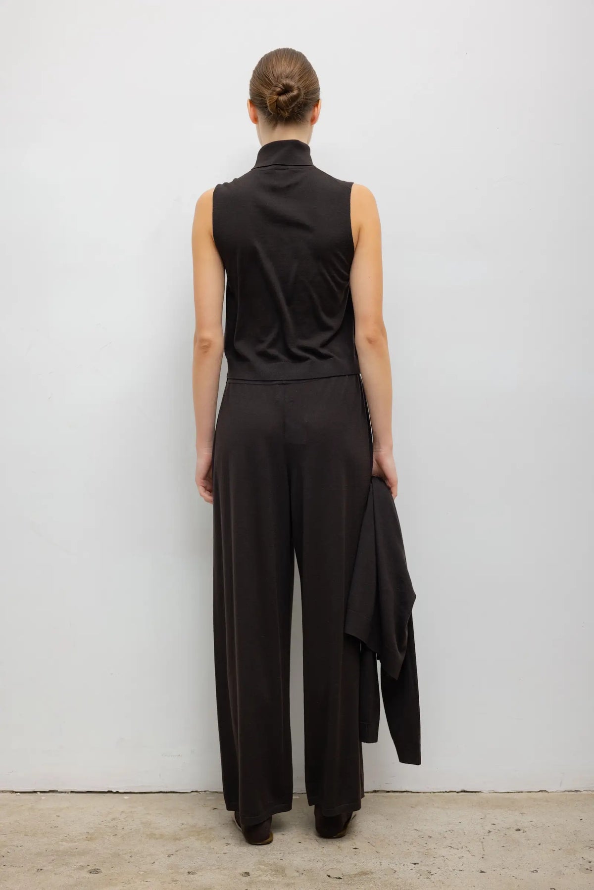 James Wide Leg Pant - Chocolate - Image 5