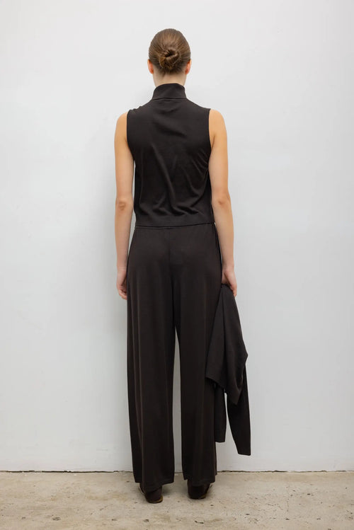 James Wide Leg Pant - Chocolate - Image 5