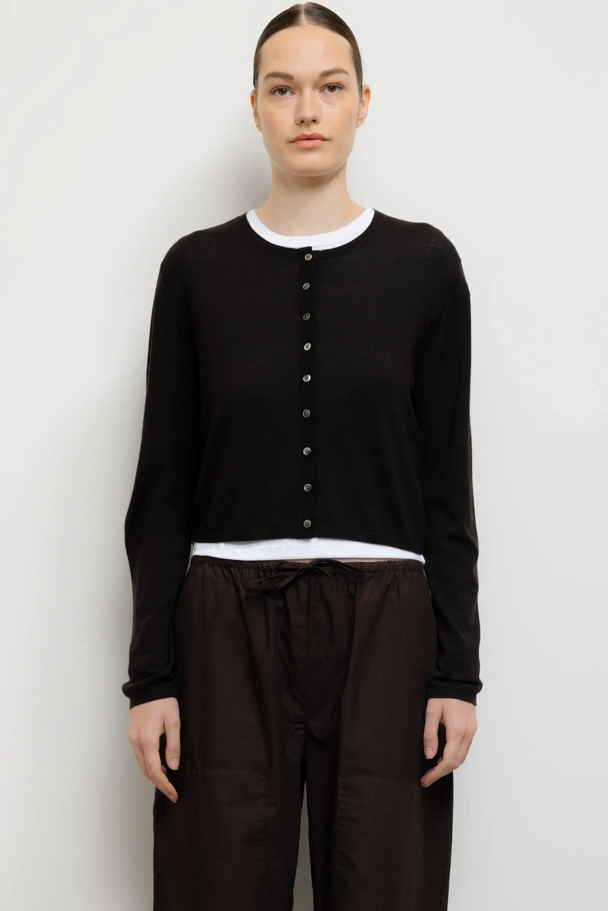 James Crew Cardigan - Chocolate - Image 1