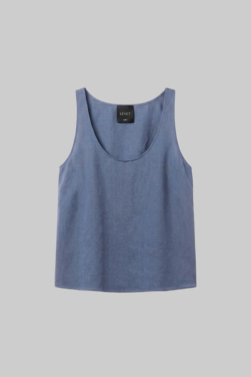 Kim Scoop Tank - Denim - Image 2