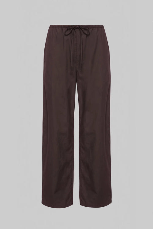 Kyoto Drawstring Pant - Chocolate - Image 2