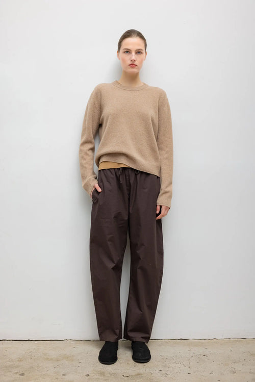 Kyoto Drawstring Pant - Chocolate - Image 1