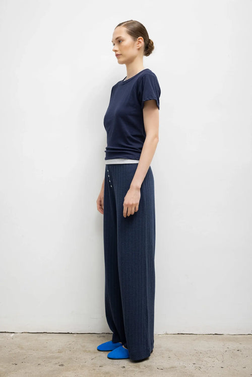 Pointelle Boxer Pant - Midnight Melange - Image 5