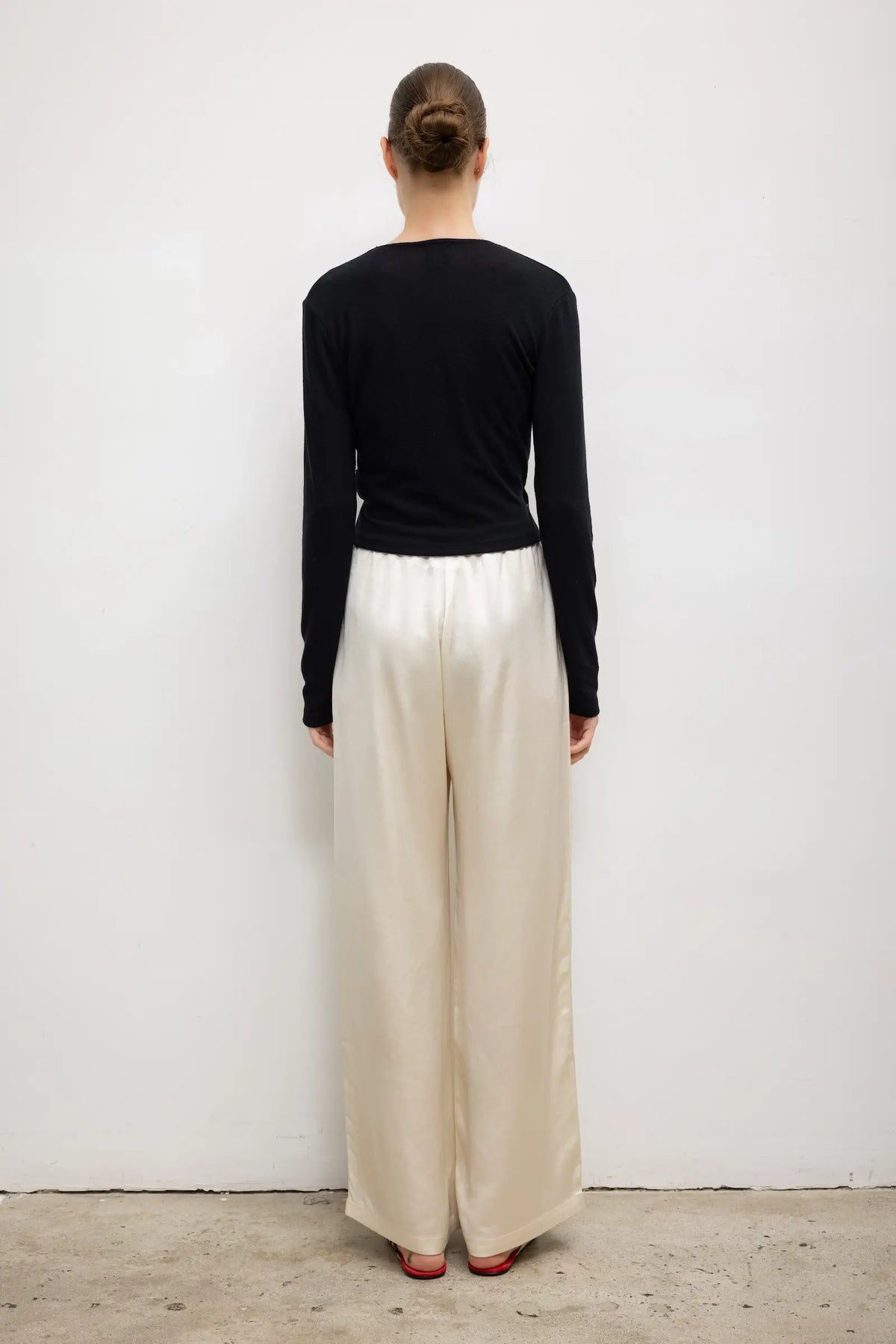 Lauren Wrap Top - Black - Image 7