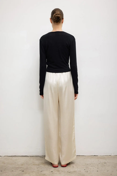 Lauren Wrap Top - Black - Image 7