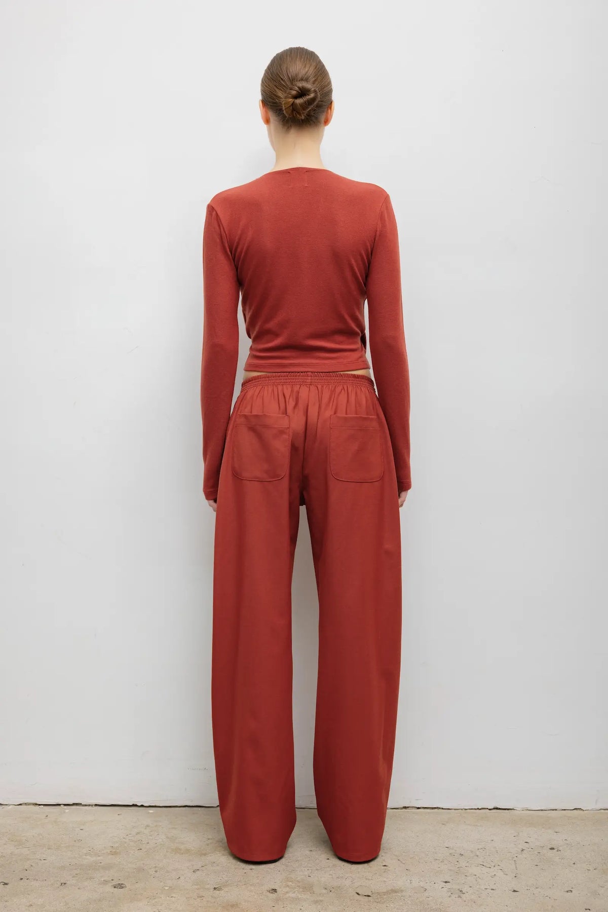 Lauren Wrap Top - Rust - Image 6