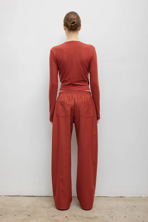 Lauren Wrap Top - Rust - Image 6